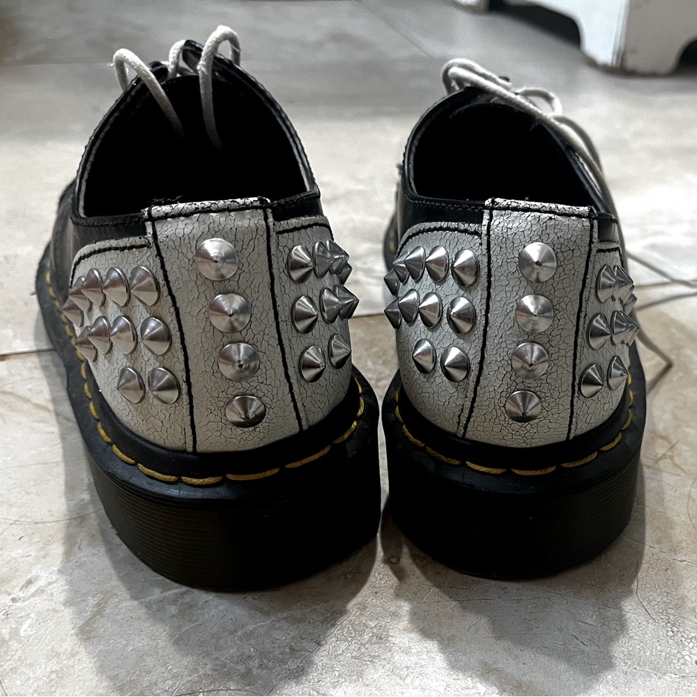 Vintage Doc Martens. Size 38/7.5W. Blk/white w/studs. Like new.